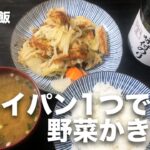 フライパン1つで簡単！野菜かき揚げ【ズボラ飯】