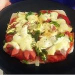 【簡単レシピ】　モチモチピザ　家にある材料で作る　餅アレンジ料理 Japanese rice  cake Rice cake pizza 떡으로 만든 피자