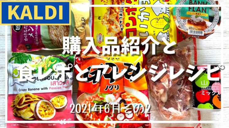 【KALDI】購入品紹介と食レポとアレンジレシピ☆2021年6月その２☆無添加のおすすめ商品や、日本でなじみのない食材の紹介も☆カルディ