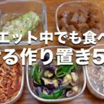 【痩せレシピ】簡単に作れる作り置き5品【常備菜】