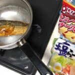 ジョブチューンでやってた【アレンジレシピ】サバ塩焼きチーズ、サッポロ一番塩ラーメンやって食べてみた