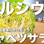 【電子レンジで作れる！】シンプルだけど、旨味がすごい⋯。『キャベツサラダ』の作り方【糖質オフレシピ】