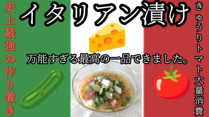 アレンジ力はＮｏ．１！これ作り置きしてたら夏は最強！万能すぎるイタリアン漬けのレシピ