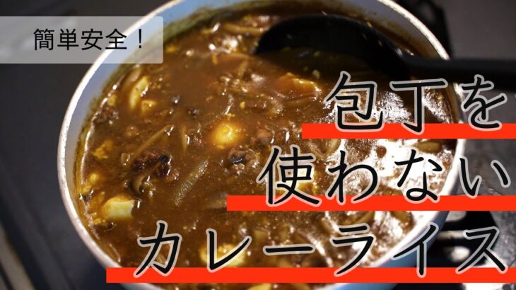 【包丁を使わない】材料を選んで手軽にカレーを作る！