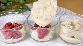 電子レンジで5分！超簡単でおいしいレシピ｜濃厚チーズケーキ｜Rich cheesecake