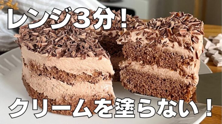 【材料4つ】レンジで作れる！チョコケーキ作り方！ / 【syun cooking】