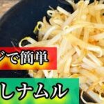 『もやしナムル』電子レンジで簡単！安い、早い、旨い！！