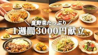 【1週間の夕飯献立】夏野菜の時短レシピをさくっとご紹介！簡単スピード晩ごはん5日間