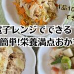 【電子レンジでできる和え物】レンチンで時短！超簡単栄養満点おかず【冷たい副菜３品】