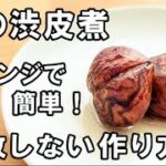 栗の渋皮煮の簡単レシピ！電子レンジで時短・失敗知らず【レンチン食堂】