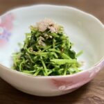 電子レンジで簡単／豆苗レシピ／ごま和え