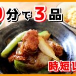 10分でメイン料理はもちろん！3品つくります！「和洋中ちょっとずつ定食」【スナップエンドウ/新玉ねぎ/時短レシピ/スピードメニュー】