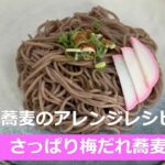 蕎麦のアレンジレシピ さっぱり梅だれ蕎麦