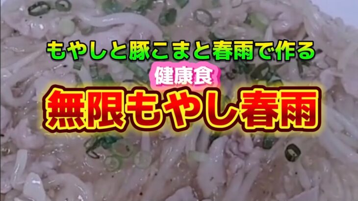 【お得なアレンジレシピ】もやしと春雨と豚こま肉で作る中華屋さんの味！『無限もやし春雨』これは本当に無限に食べられる！2024年11月25日