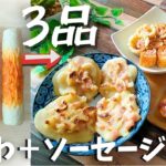 【お弁当＋おつまみ】ちくわレシピ３品♪簡単な時短料理でしっかり節約！ちくわ＋ソーセージの３品料理