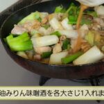 続き、ネギと鶏肉料理🍳フライパン1つで料理、どんぶり、弁当にももってこい、オカズ